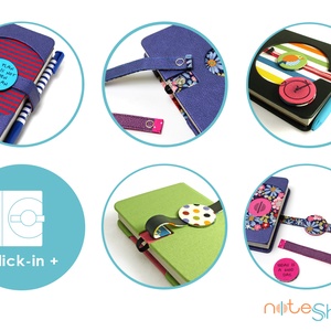 M-es notesz/határidőnapló BORÍTÓ - lila-virágmintás -  - Meska.hu