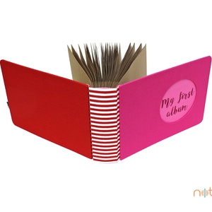 Fotóalbum babáknak / gyerekeknek - pink és piros -  - Meska.hu
