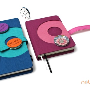 XL-es határidőnapló / notesz - lila-rózsaszín -  - Meska.hu