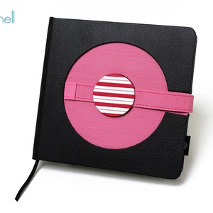-20% L-es notesz / határidőnapló - fekete-pink -  - Meska.hu