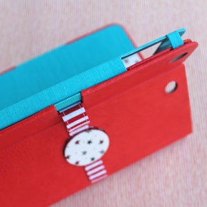 TABLET tok - iPad MINI tok - piros-türkiz -  - Meska.hu