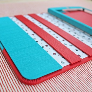 TABLET tok - iPad MINI tok - piros-türkiz -  - Meska.hu