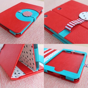 TABLET tok - iPad MINI tok - piros-türkiz -  - Meska.hu