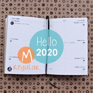 M-es HETI beosztású határidőnapló belső 2020 -  - Meska.hu