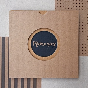 ECO leporello/kis fotóalbum-védőtokkal-fekete mintás-újrahasznosított papírból-falra akasztható - otthon & életmód - papír, írószer - album & fotóalbum - Meska.hu