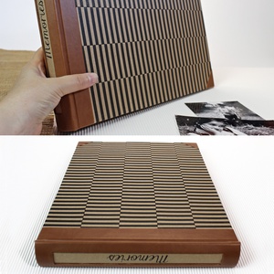 Eco  barna-fekete csíkos fotóalbum - otthon & életmód - papír, írószer - album & fotóalbum - Meska.hu