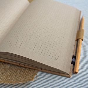 ECO natúr - feliratos ponthálós notesz - otthon & életmód - papír, írószer - jegyzetfüzet & napló - Meska.hu