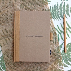 ECO natúr - feliratos ponthálós notesz - otthon & életmód - papír, írószer - jegyzetfüzet & napló - Meska.hu
