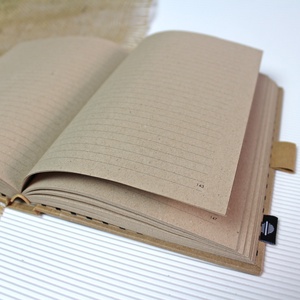 ECO natúr - feliratos vonalas notesz - otthon & életmód - papír, írószer - jegyzetfüzet & napló - Meska.hu