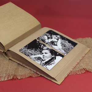 Eco pink levélmintás fotóalbum - otthon & életmód - papír, írószer - album & fotóalbum - Meska.hu