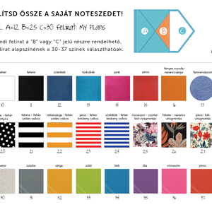 A/5 (régi XL) 200, BORÍTÉK határidőnapló/notesz cserélhető belívvel - Állítsd össze a saját noteszedet! - otthon & életmód - papír, írószer - naptár & tervező - Meska.hu