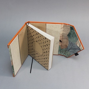 A/5 BORÍTÉK határidőnapló/notesz cserélhető belívvel - rozsda narancssárga - famintás - otthon & életmód - papír, írószer - naptár & tervező - Meska.hu