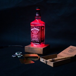 Jack Daniels RGB-s asztali lámpa - otthon & lakás - lámpa - hangulatlámpa - Meska.hu