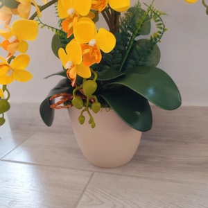 Gondozásmentes Orchidea Dekoráció  - otthon & életmód - virágdekoráció - virágdíszek - virágdísz kaspóban - Meska.hu