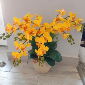 Gondozásmentes Orchidea Dekoráció  - otthon & életmód - virágdekoráció - virágdíszek - virágdísz kaspóban - Meska.hu