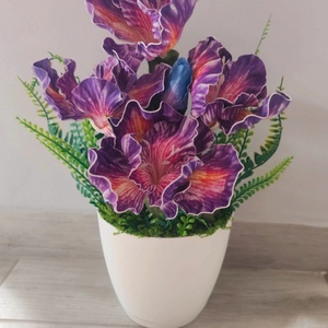 Gondozásmentes virág dekoráció , Otthon & Életmód, Virágdekoráció, Virágdíszek, Virágdísz kaspóban, Újrahasznosított alapanyagból készült termékek, MESKA