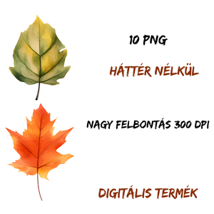Őszi levelek clipart - 2, Művészet, Grafika & Illusztráció, Digitális, , MESKA