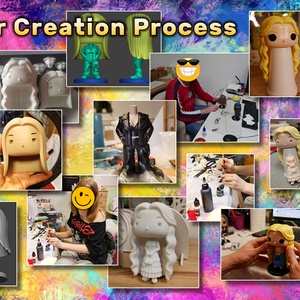 SZEMÉLYRE szabott festett vinyl figura RÓLAD fénykép alapján, 15cm, akár saját egyedi dobozzal - diy (csináld magad) - szolgáltatás - Meska.hu