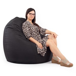 Fekete Kültéri XXL Babzsákfotel, , , MESKA