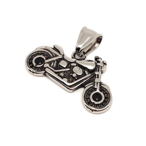 Medál acél chopper 3cm, Ékszer, Nyaklánc, Medál, , MESKA