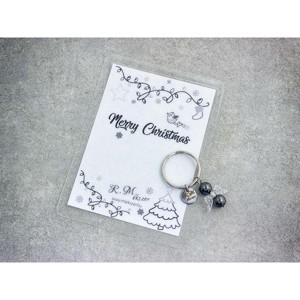Merry Christmas kulcstartó hematittal, Táska & Tok, Kulcstartó & Táskadísz, Kulcstartó, , MESKA