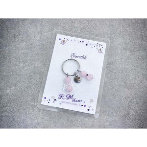 Szeretlek kulcstartó szerettednek rózsakvarccal, Táska & Tok, Kulcstartó & Táskadísz, Kulcstartó, , MESKA