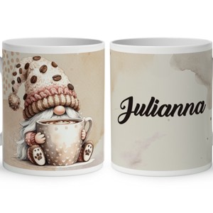 Névvel kérhető - Nagy bögrés kávés manó mintás bögre, Otthon & Életmód, Konyhafelszerelés, tálalás, Tálalás, Bögre & Csésze, , MESKA