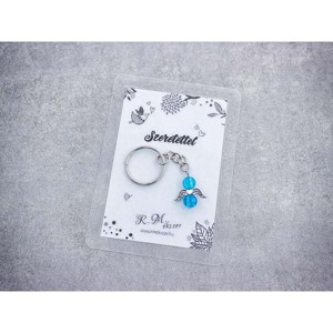 Szeretettel kék angyal medálos kulcstartó, Táska & Tok, Kulcstartó & Táskadísz, Kulcstartó, , MESKA