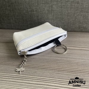 Fehér kettő cipzáras kulcstartó B3002 - táska & tok - kulcstartó & táskadísz - kulcstartó - Meska.hu