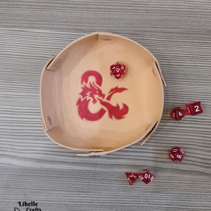 Hatszögletű - Dungeons and Dragons kockadobó tálca - játék & sport - táblajáték és kártyajáték - társasjátékok - dobókocka - Meska.hu