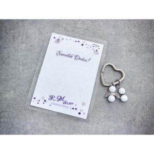 Szeretlek Dadus kulcstartó tejkvarccal, Táska & Tok, Kulcstartó & Táskadísz, Kulcstartó, , MESKA