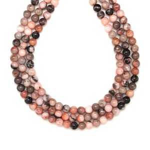 Jáspis zebra pink golyó 4-5mm  ékszerkészítő alapanyag (füzér), Kellékek & szerszámok, Ásvány alapanyag, Ásványfüzér, , MESKA