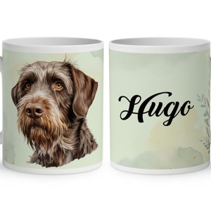 Névvel kérhető - Német drótszőrű vizsla portré mintás bögre, Otthon & Életmód, Konyhafelszerelés, tálalás, Tálalás, Bögre & Csésze, , MESKA