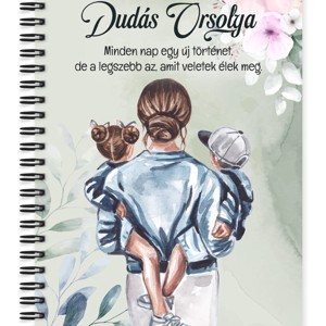 Személyre szabható - Anya és a Gyerekek mintás A6-os füzet, Otthon & Életmód, Papír, írószer, Jegyzetfüzet & Napló, , MESKA