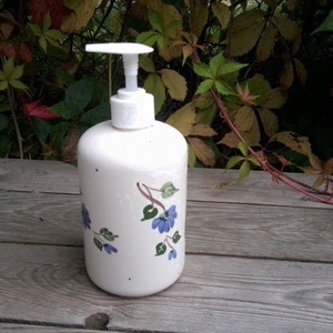 Levendulás kerámia folyékony szappan adagoló -  - Meska.hu
