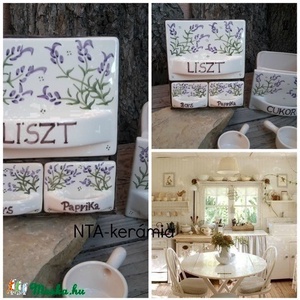 Fűszertartó fiók-egyedi-kerámia készlet -  - Meska.hu