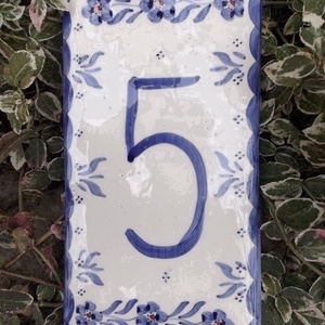 Kerámia egyedi házszám tábla -  - Meska.hu