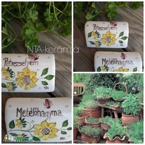 Fűszer-növény  jelölő kerámia táblácska  500ft/db -  - Meska.hu