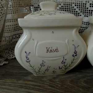 Levendulás liszt,cukor,só kerámia fűszertartó készlet   Rendelhető!!!! -  - Meska.hu