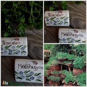 Fűszer-növény  jelölő kerámia táblácska  500ft/db -  - Meska.hu