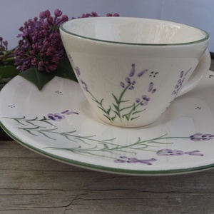 Levendulás kávés csésze - otthon & életmód - konyhafelszerelés, tálalás - tálalás - bögre & csésze - Meska.hu