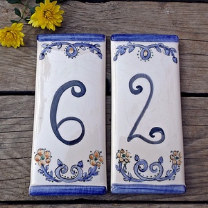 Egyedi kerámia házszám - otthon & életmód - ház & kert - házszám - Meska.hu