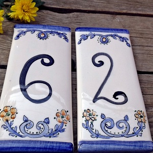 Egyedi kerámia házszám - otthon & életmód - ház & kert - házszám - Meska.hu