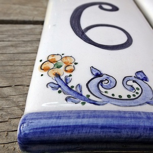 Egyedi kerámia házszám - otthon & életmód - ház & kert - házszám - Meska.hu