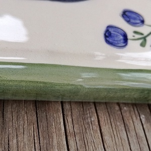 Kék a kökény egyedi kerámia házszám tábla -  - Meska.hu