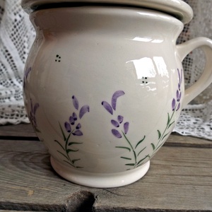 Levendulás vizes vajtartó -  - Meska.hu