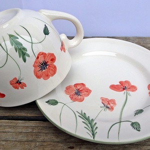 Pipacsos fél literes kerámia bögre tea imádóknak -  - Meska.hu