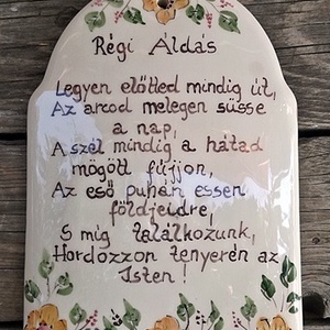 Kerámia  házi áldás  -  - Meska.hu