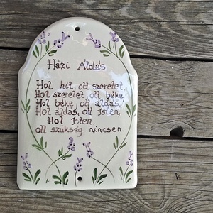 Kerámia  házi áldás  -  - Meska.hu