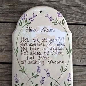 Kerámia  házi áldás  -  - Meska.hu